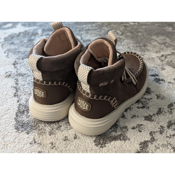 Hey Dude Wendy Sox Boots Women's Brown Suede Lace Up Ankle Boots Size you - Picture 2 of 10